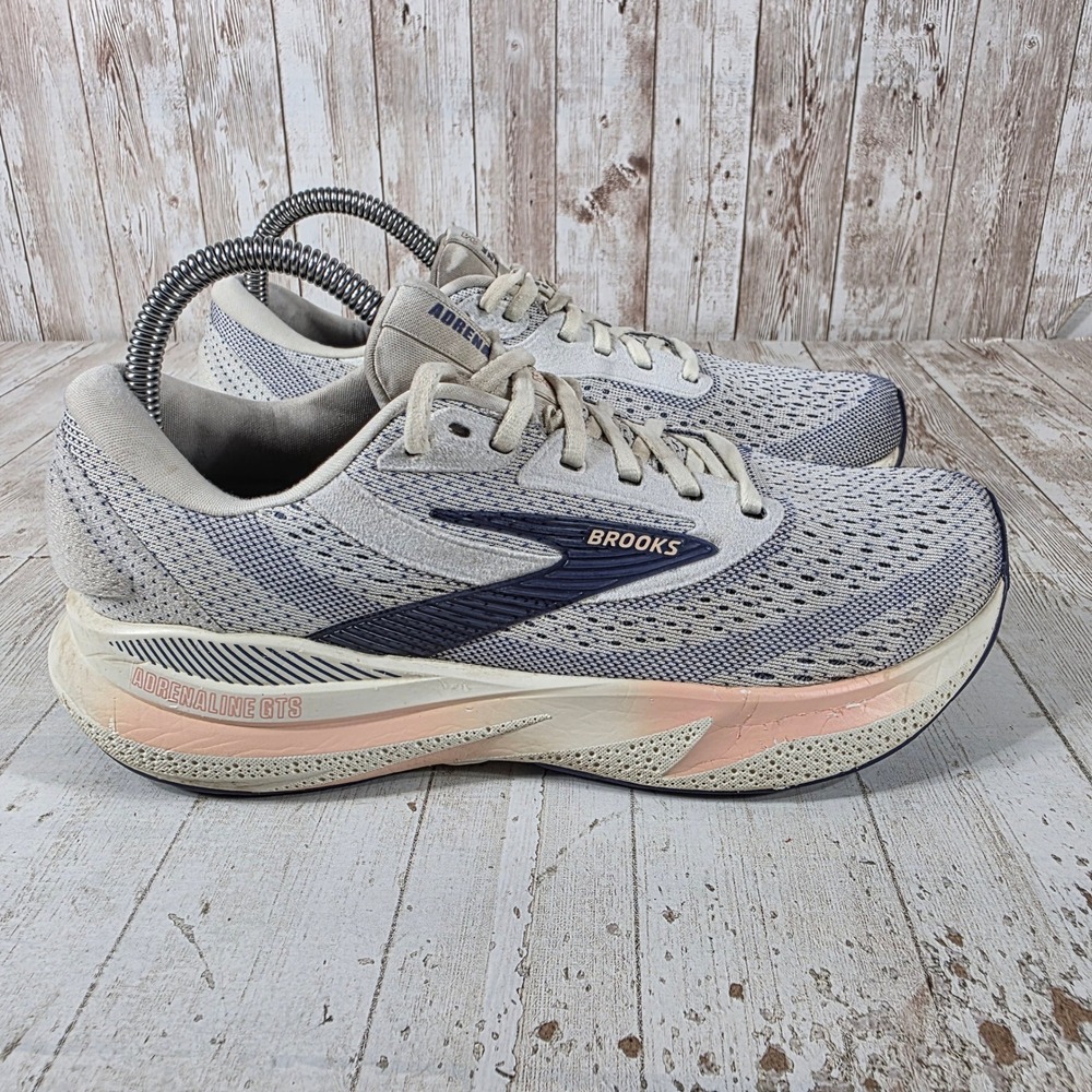Brooks Adrenaline GTS 24 Womens Running Shoes Grey Purple 1204261B140 Size 8
